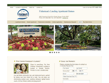 Tablet Screenshot of fishermanslandingapartments.com